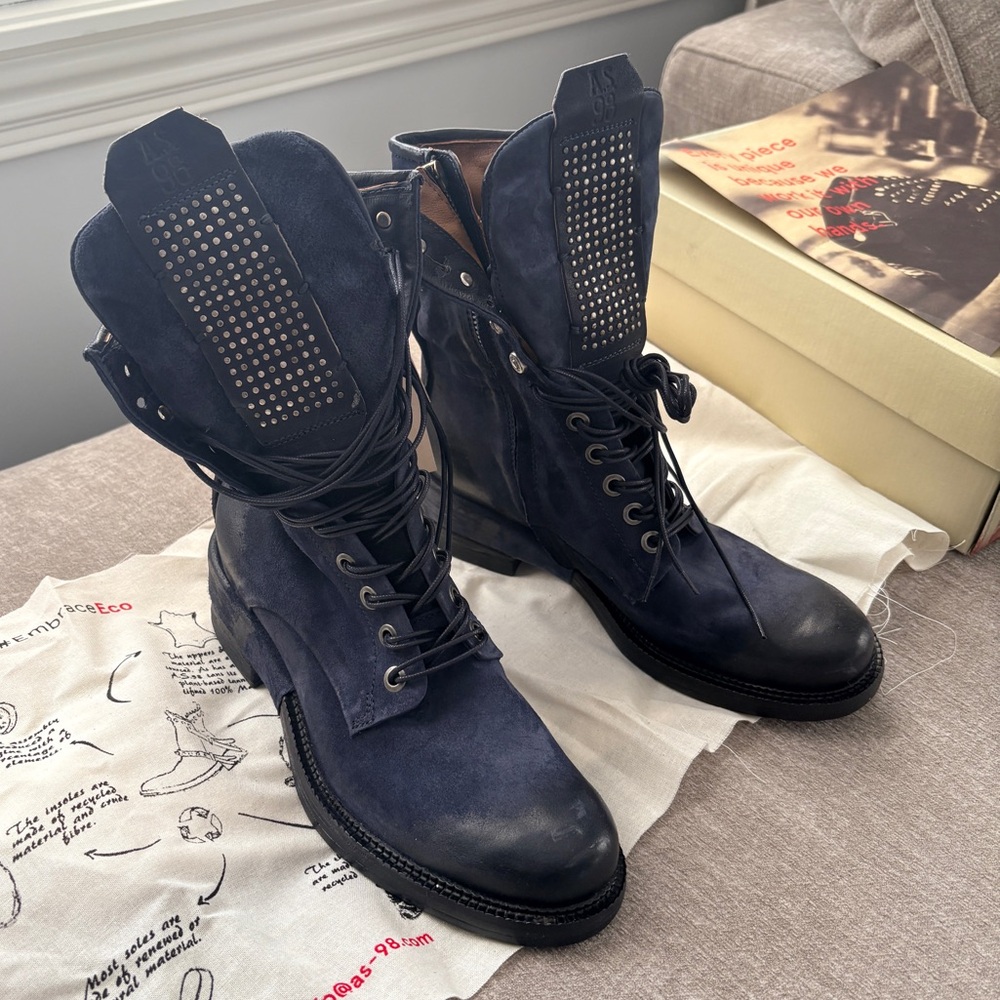 A.S.98 x Free People Saunders Leather Boots NWT $440 Size 41/10